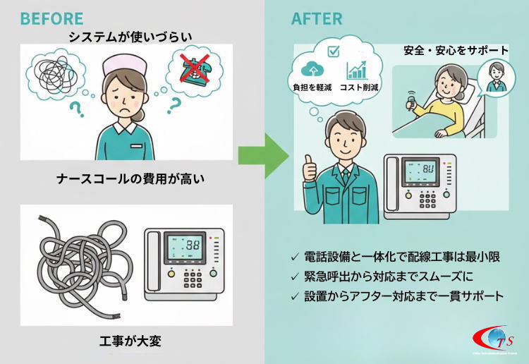 医療施設・福祉施設用 ナースコールシステム 千葉通信システム