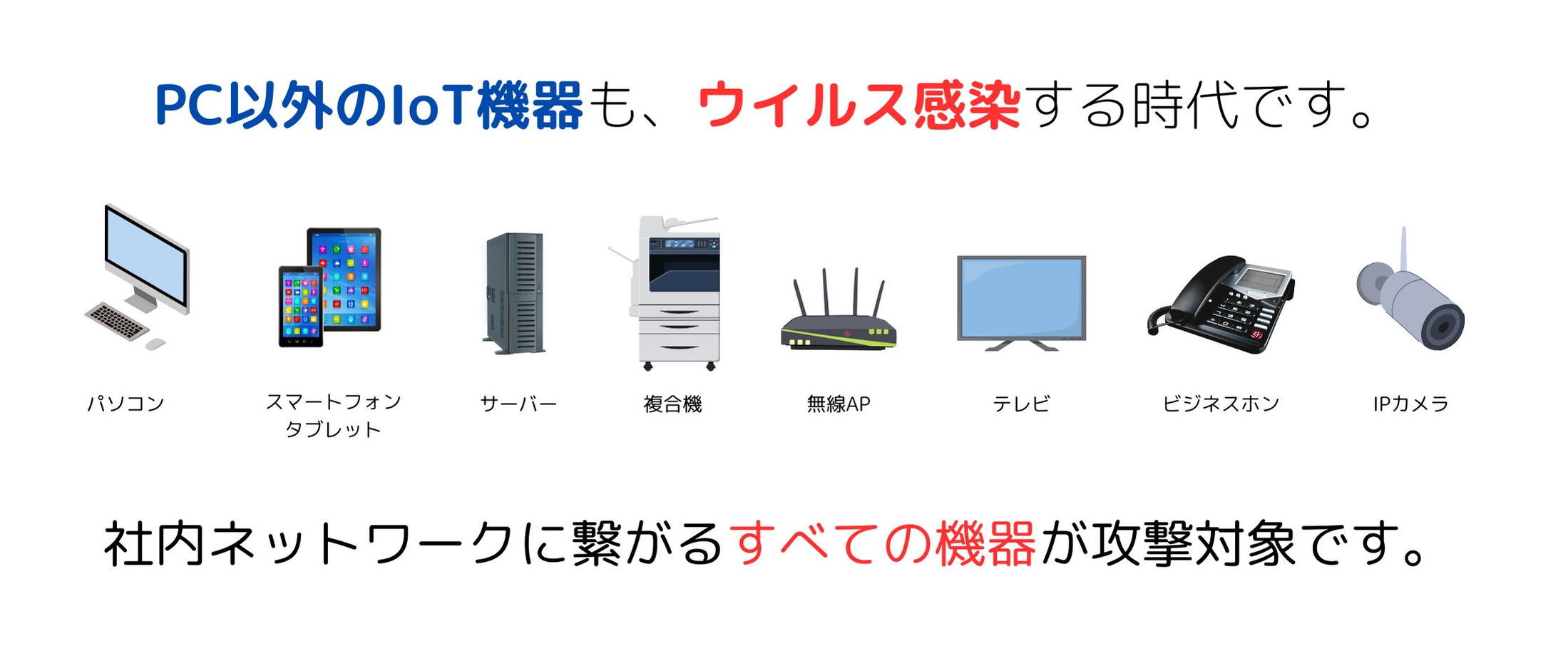 PC以外のIoT機器も、ウイルス感染する時代です。｜サクサUTMのご紹介